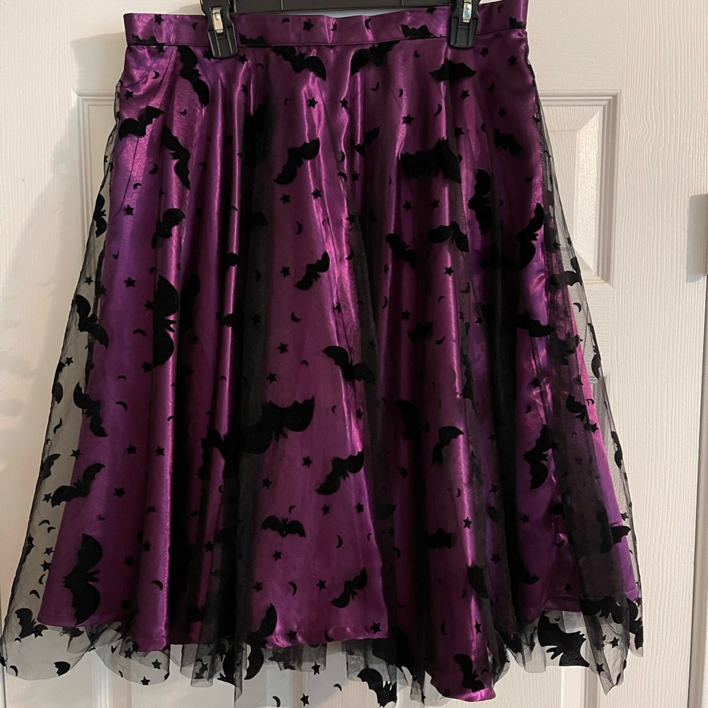 Magnolia Place Purple Bat Skirt